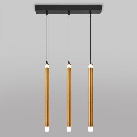 Подвесной светодиодный светильник Eurosvet Maestro 50133/3 LED бронза