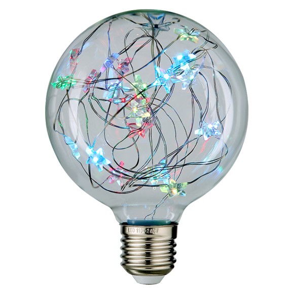 Филаментная светодиодная лампа General GLDEN-G95SW-STAR-1-230-E27-RGB 661008