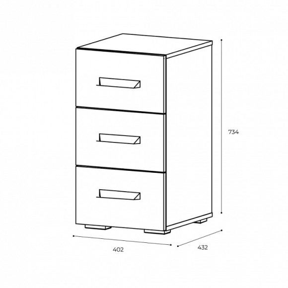 Тумбочка Квартет TKS_00-00162641