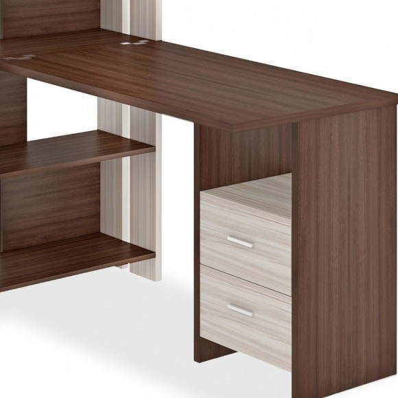 Стол компьютерный Домино Лайт СТЛ-ОВ+С120Прям+ТЯЛ MER_STL-OV-S120Pryam_KSH