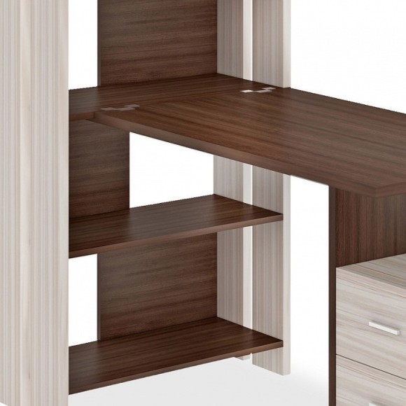 Стол компьютерный Домино Лайт СТЛ-ОВ+С120Прям+ТЯЛ MER_STL-OV-S120Pryam_KSH