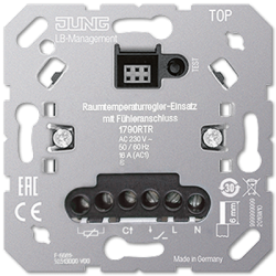 Вставка комнатного термостата со входом для датчика Jung 1790RTR