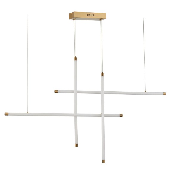 Подвесная светодиодная люстра с пультом управления De Markt Ральф 675015704