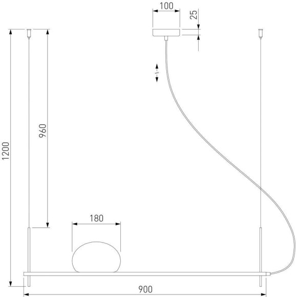 Подвесной светильник Eurosvet Stair 70145/1 черный a061367
