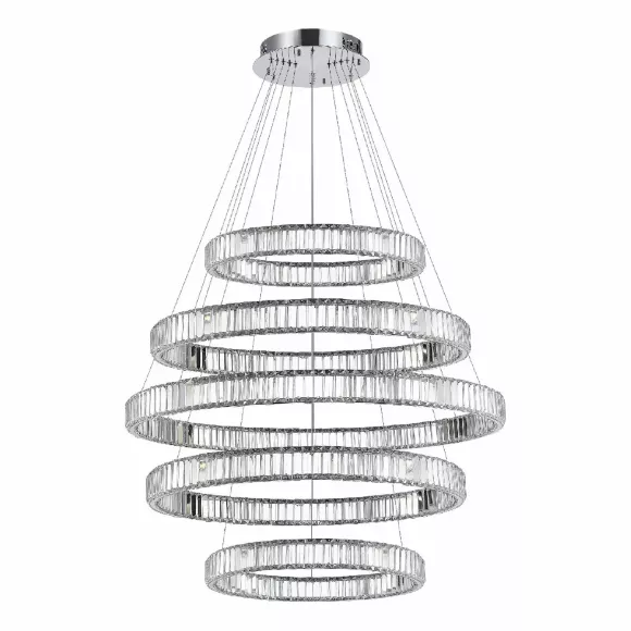 Подвесная люстра ST Luce Tivoli SL1622.103.05, Хром, Прозрачный, Нейтральный белый
