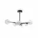 Люстра на штанге Freya Floristic FR5328CL-06B, Черный, Прозрачный, Металл, декоративные элементы крупным планом