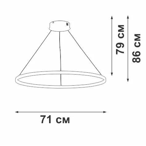 Подвесной светильник Vitaluce V2516DT-1/1S