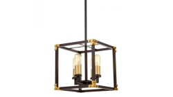 Подвесная люстра Lumina Deco Waldorf LDP 1140-4 BK+MD