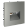 Розетка телевизионная встраиваемая Voltum S70 TV+RJ45 кат. 6, (сталь) VLS060705