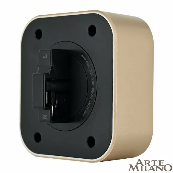 Трековая подсветка Arte Milano Am-track-sockets 380022TLS/LWS Gold, Золото, Белый, Металл