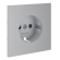 Накладка для розетки с заземлением и защитными шторками Voltum S70 (серый) VLS000716