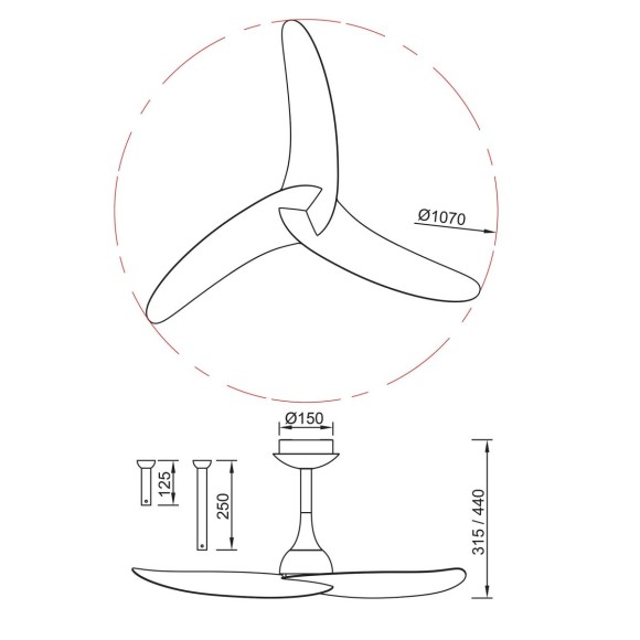 Потолочный вентилятор Mantra Ipanema 9041