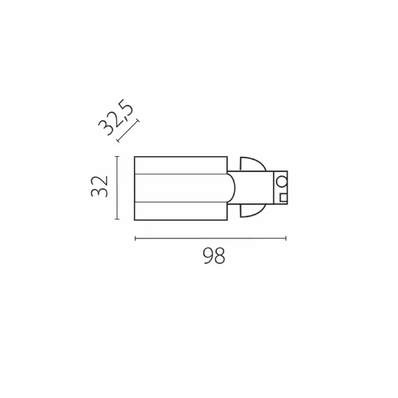 Питание боковое к треку 5040xx-(F)/(R) Lightstar Quattro 504116-FRPS