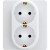 Розетка двойная с/з Legrand Inspiria 673750