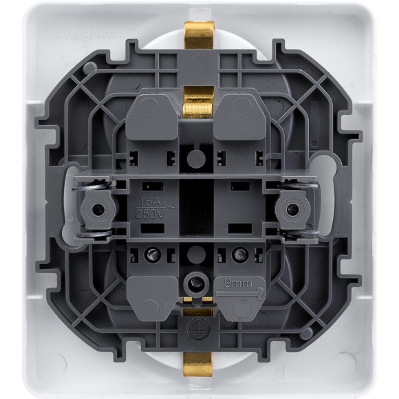 Розетка двойная с/з Legrand Inspiria 673750