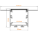 Профиль встраиваемый Wolta WAP-I-72/35/3000-A