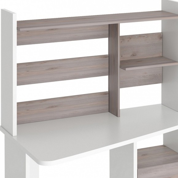 Стол компьютерный Домино Лайт СКЛ-Трап120+НКЛ-120 MER_SKL-Trap120-NKL-120_BEN_LEV