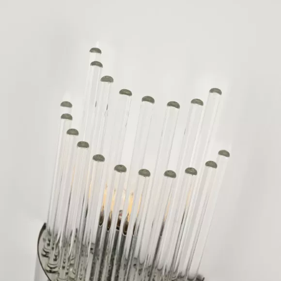 Настенный светильник Arte Milano Torcia 430122.140.2.E14.C1 CR, Прозрачный, Хром, Металл Настенный светильник Arte Milano Torcia 430122.140.2.E14.C1 CR, Прозрачный, Хром, Металл