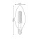 Лампа светодиодная филаментная Uniel LED-C35-4W/3000K/E14/CL GLY01TR UL-00011936