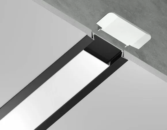 Алюминиевый встраиваемый профиль Ambrella Light Alum Profile GP1100BK, Черный, Алюминий