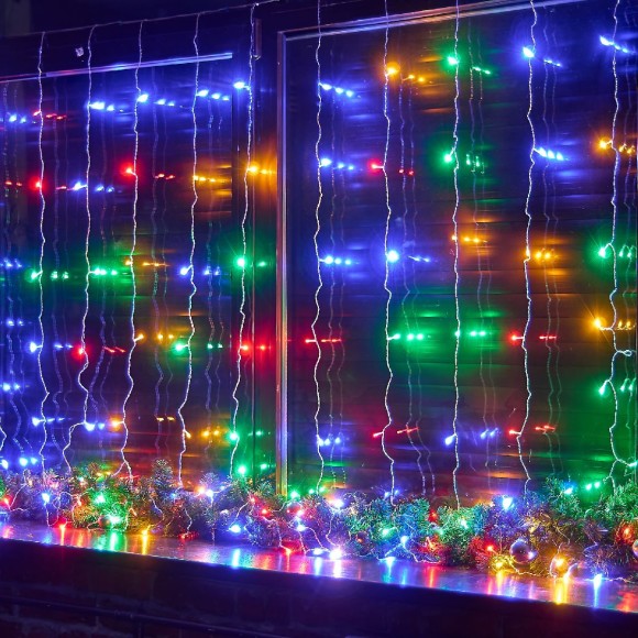 Гирлянда Занавес Uniel ULD-C3030-192/DTA MULTI IP20 UL-00012098