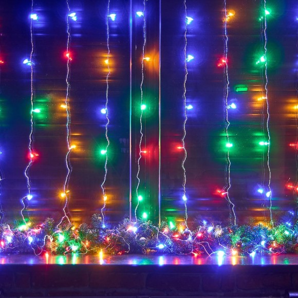 Гирлянда Занавес Uniel ULD-C3030-192/DTA MULTI IP20 UL-00012098