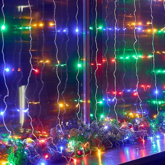 Гирлянда Занавес Uniel ULD-C3030-192/DTA MULTI IP20 UL-00012098