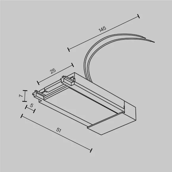 Ввод питания Maytoni Accessories for tracks Radity TRA084B-11W, Белый, Пластик Ввод питания Maytoni Accessories for tracks Radity TRA084B-11W, Белый, Пластик
