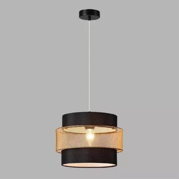 Подвесной светильник Lumion Animaisa 8003/1A, Черный, Металл, Ткань Подвесной светильник Lumion Animaisa 8003/1A, Черный, Металл, Ткань