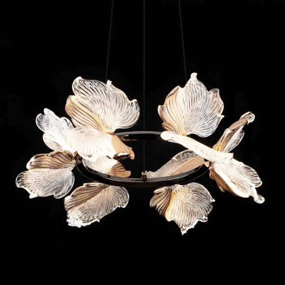 Подвесная светодиодная люстра с пультом управления Modelux ML.2412.500 BK