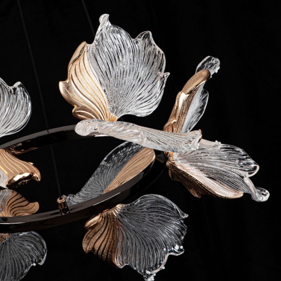 Подвесная светодиодная люстра с пультом управления Modelux ML.2412.500 BK