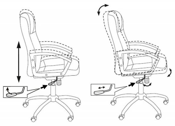 Кресло для руководителя T-800N/BLACK BUR_1189597
