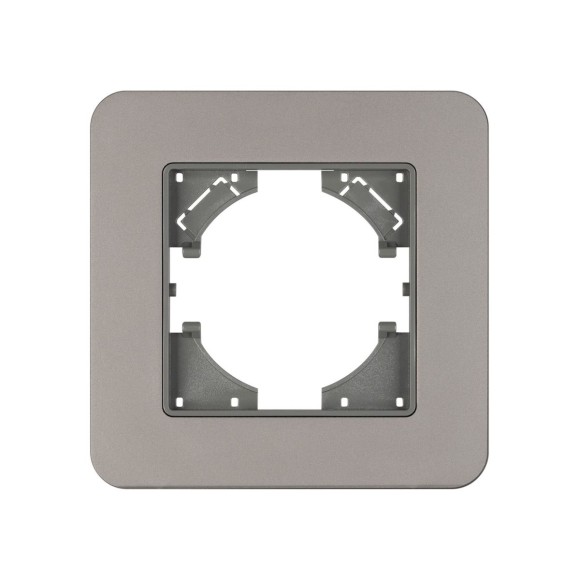 Рамка алюминиевая на 1 пост Arlight FRM-AKIRY-SFAL-1-SR 049684