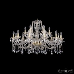 Подвесная люстра Bohemia Ivele Crystal 1413/12+6/360 G