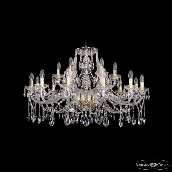 Подвесная люстра Bohemia Ivele Crystal 1413/12+6/360 G