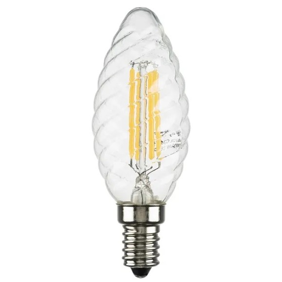 Лампа светодиодная филаментная Lightstar LED Filament E14 6W 3000K свеча прозрачная 933702