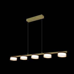 Подвесная светодиодная люстра с пультом управления iLedex Link 4778-90 MBK+SGD