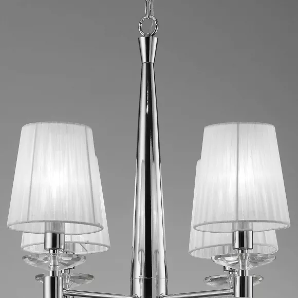 Подвесная люстра Mantra Tiffany 3850, Арт-деко, Белый, Хром