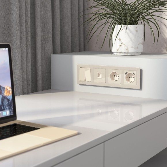 Розетка Ethernet RJ-45 Werkel 4690389197116 W1181043 a064064