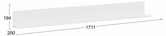 Полка навесная Агата TRI_254884