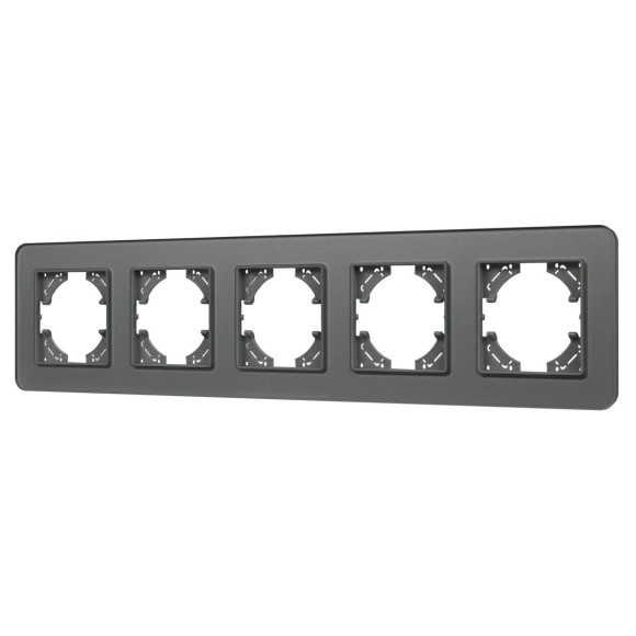 Рамка на 5 постов стеклянная Arlight FRM-OMALI-SFGS-5-GR 049722