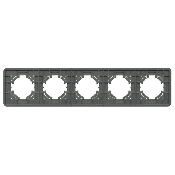 Рамка на 5 постов стеклянная Arlight FRM-OMALI-SFGS-5-GR 049722