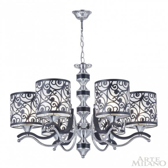 Подвесная люстра Arte Milano Florentia-4957 304957/6 Bk/Ni