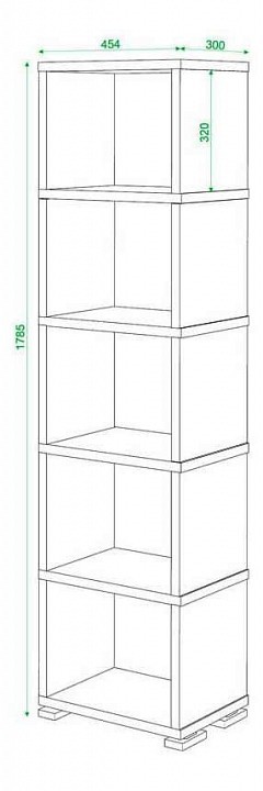 Стеллаж Домино СБ-15/5 MER_SB-15_5_VK