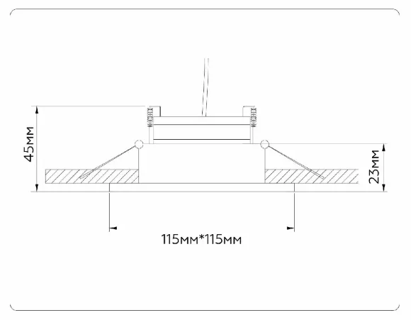 Встраиваемый светильник Ambrella Light GX Standard Tech Techno Spot TN51917