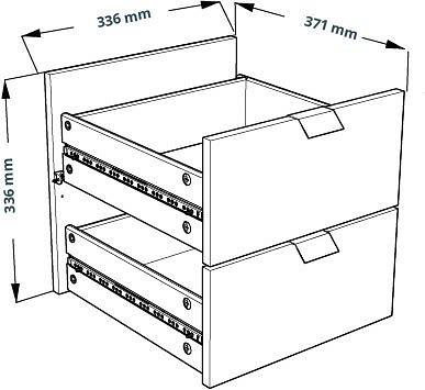 Комплект из 2 ящиков Фора SHST_S00708