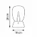 Настольная лампа диммируемая Lightstar Uovo III 807904, Хром, Прозрачный, Теплый белый