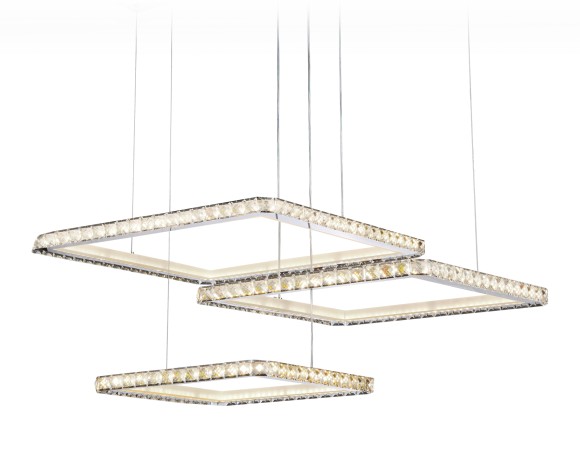 Подвесная светодиодная люстра с пультом управления Ambrella Light ACRYLICA FA1759