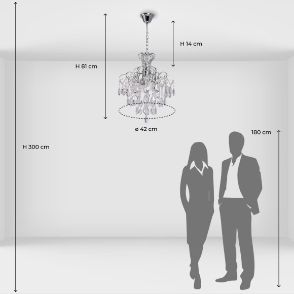 Подвесная люстра De Markt Бриз 111018104