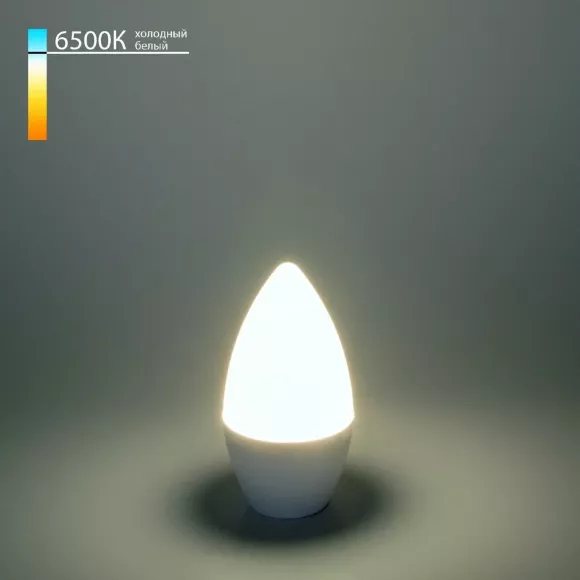 Лампа светодиодная Elektrostandard E14 6W 6500K матовая 4690389051203, Холодный белый, Германия